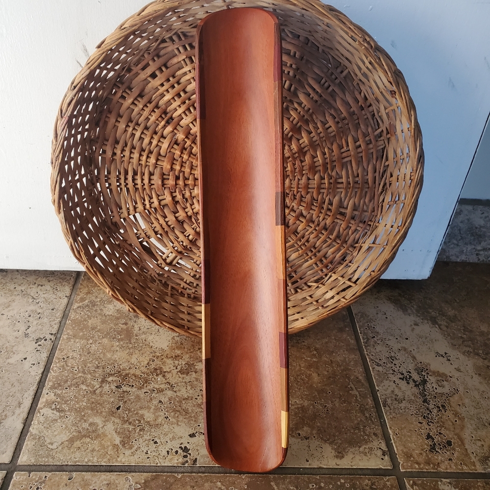 Curved loaf/ baguette wooden tray